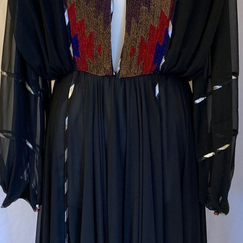 Wayne Clark 1980s Disco Dress Size medium chiffon